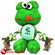 OEM soft ICTI plush toy factory plush frog dog pet toy